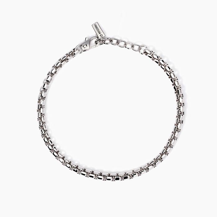 Bracciale uomo regolabile con catena veneta Box