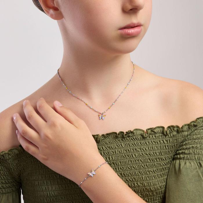 Bracelet avec papillon en émail Papillon