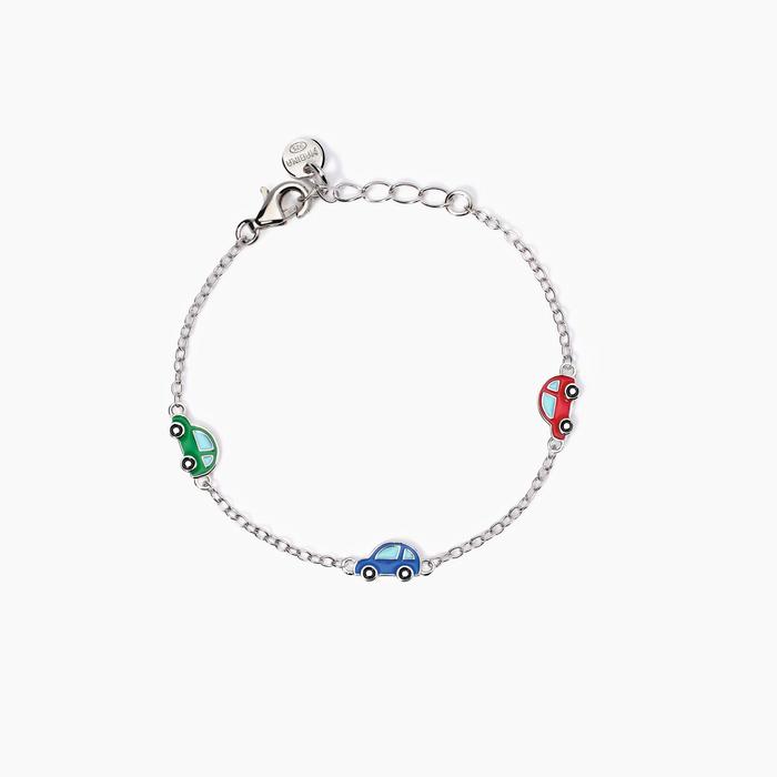 Bracelet with enameled cars Cars