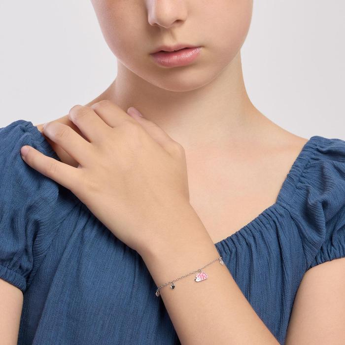 Bracelet with hedgehog and little hearts Ciccio