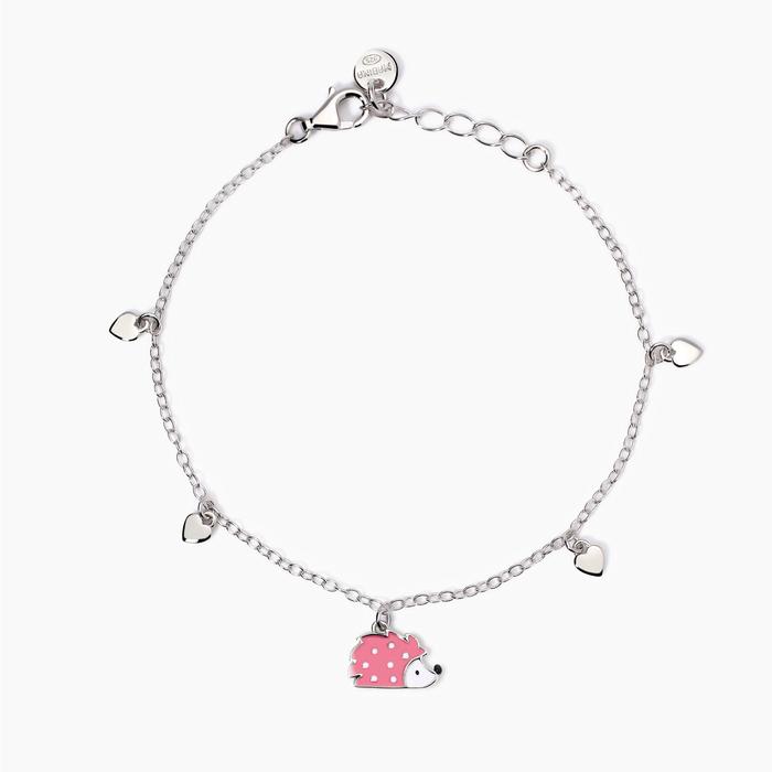 Bracelet with hedgehog and little hearts Ciccio