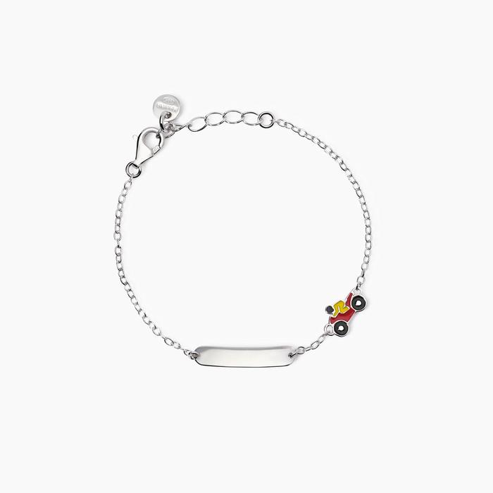 Bracelet avec moto et plaque gravable Moto-Tag