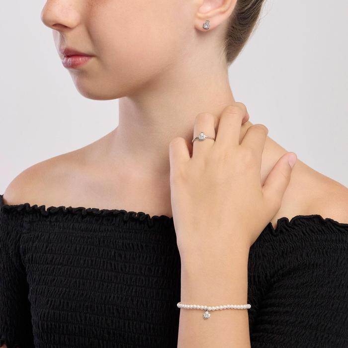 Baby Angel Bracelet with Little Angel and Shell Pearls