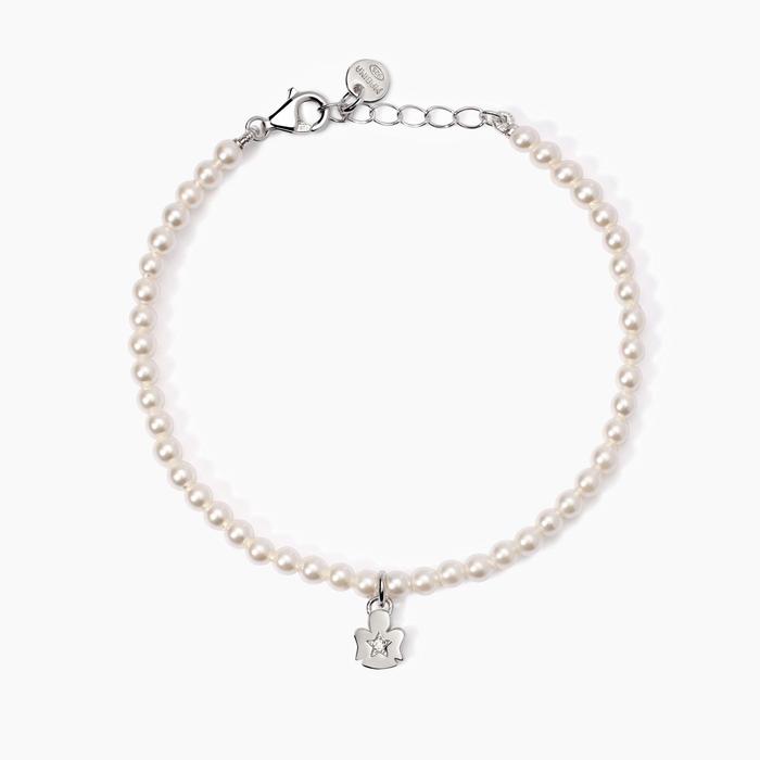 Baby Angel Bracelet with Little Angel and Shell Pearls