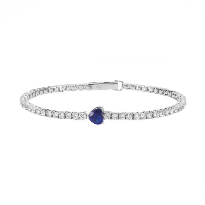 BRACELET DE TENNIS AVEC COEUR
