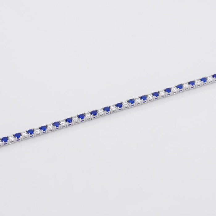 Tennis Club Synthetic Sapphire Tennis Bracelet