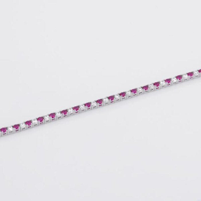 BRACCIALE TENNIS CON PIETRE COLORATE