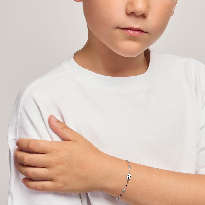 Bracelet with ball and blue and black inserts W Il Football