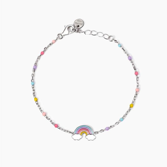 Bracelet en émail arc-en-ciel