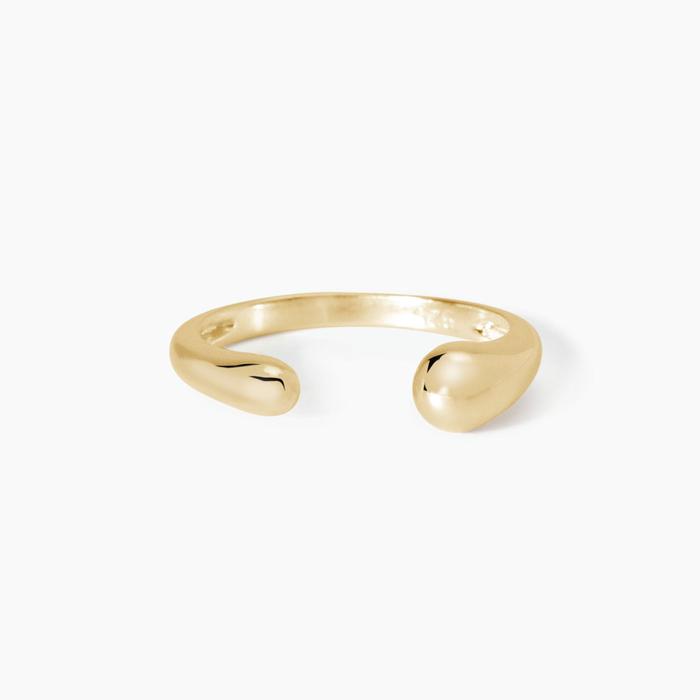 Evviva Gold Plated Silver Open Ring