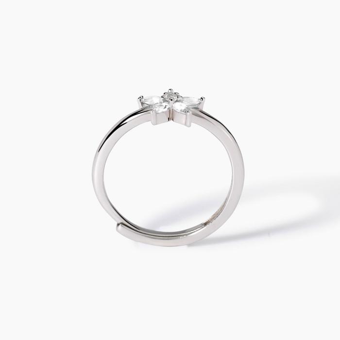 Bague en argent avec fleur Spell