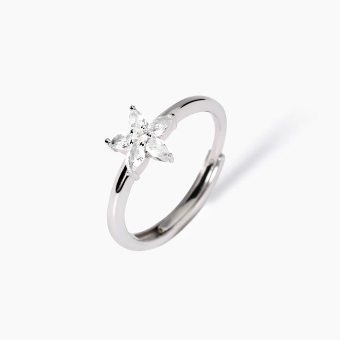 Anello in argento con fiore Incantesimo