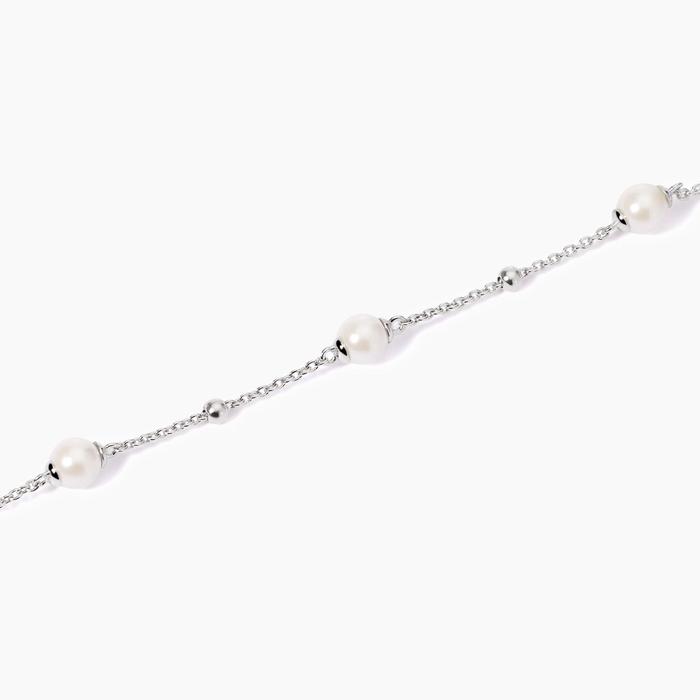 Bracelet en argent et perles de coquillage Duchessa
