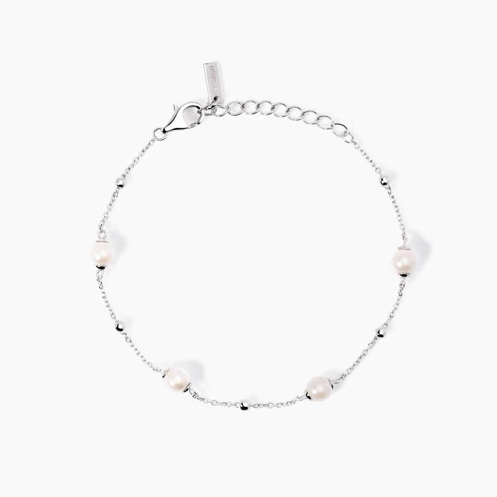 Bracelet en argent et perles de coquillage Duchessa