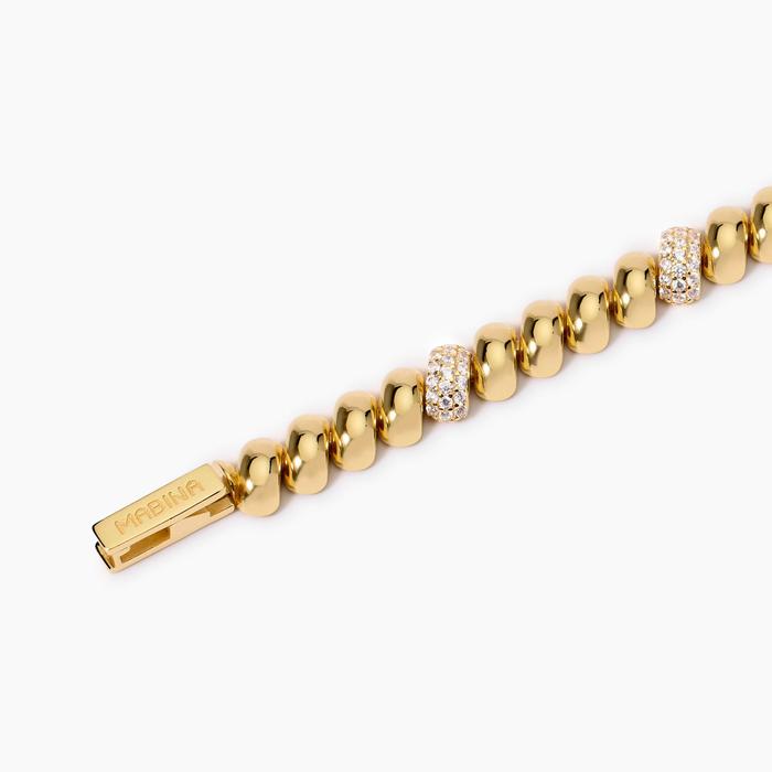 Bracelet en maille plaqué or San Marco Dream Season