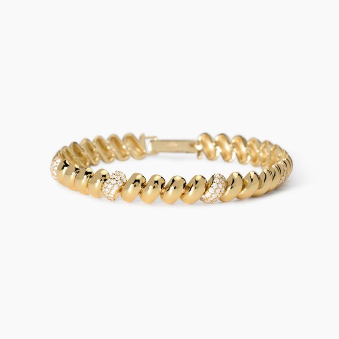 Bracelet en maille plaqué or San Marco Dream Season