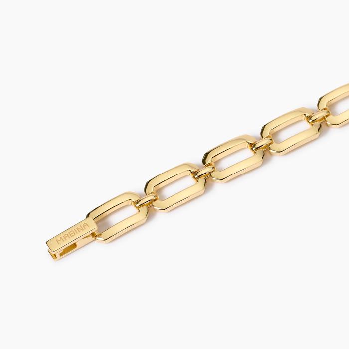 Bracelet plaqué or à maillons octogonaux Scandalo A Corte