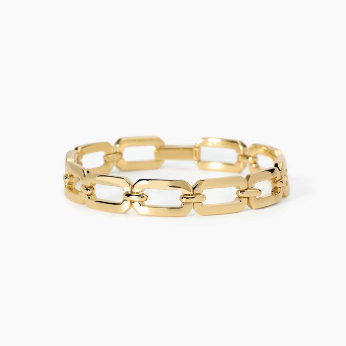Bracelet plaqué or à maillons octogonaux Scandalo A Corte