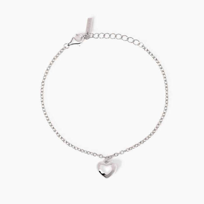 Bracelet en argent avec pendentif cœur Feeling
