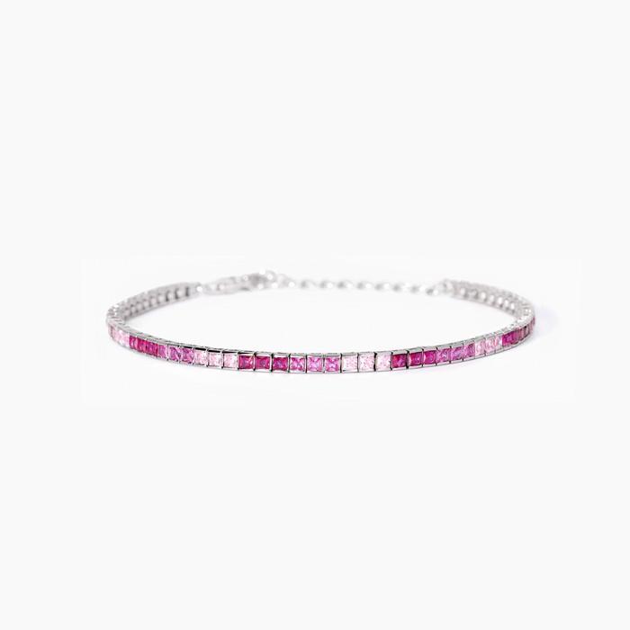 Bracciale tennis con tormaline sintetiche Tennis Club