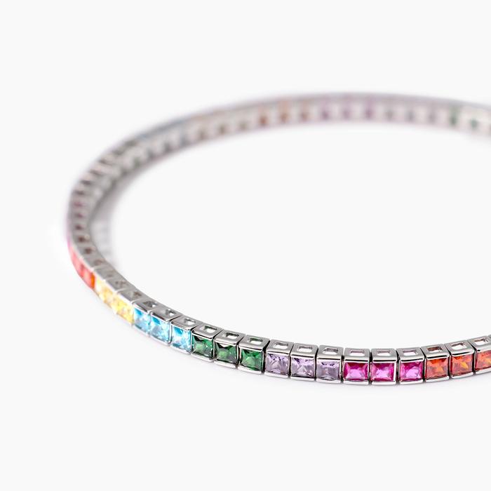 Tennis Club Multicolor Zirconia Tennis Bracelet