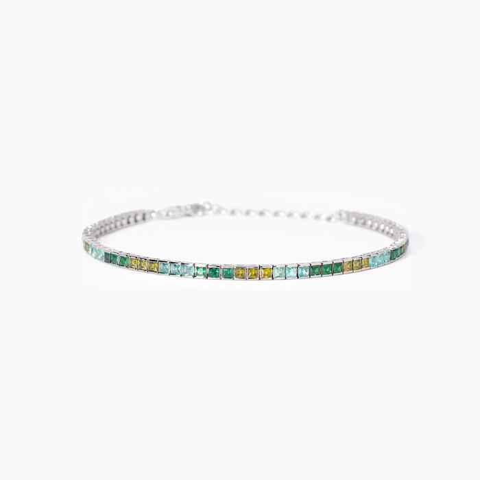 Bracciale tennis con zirconi colorati Tennis Club