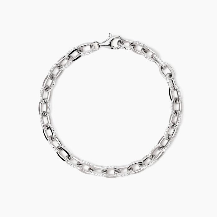 Bracelet chaîne rolo en argent Back To Basic