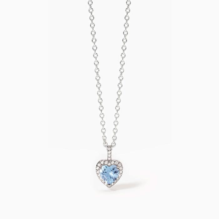 Love Affair Synthetic Aquamarine Silver Choker