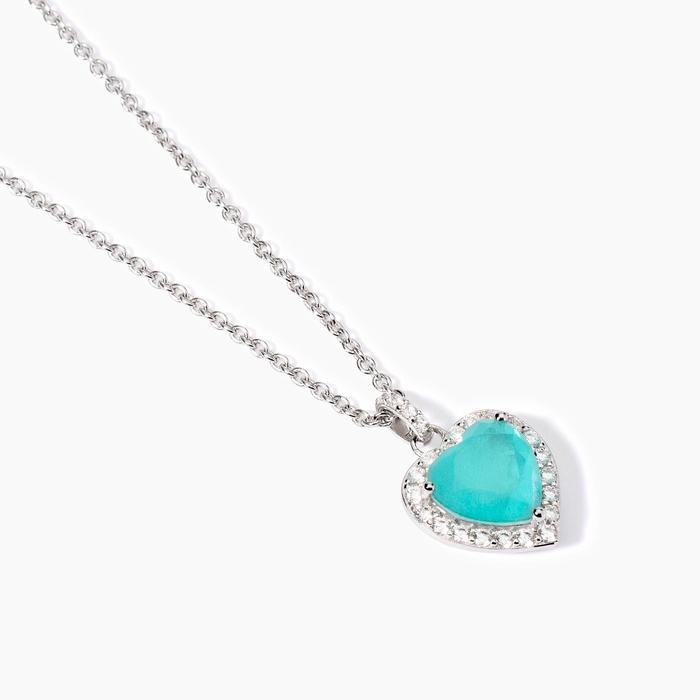 Collier ras du cou en argent avec verre bleu Ce ne sera pas une aventure