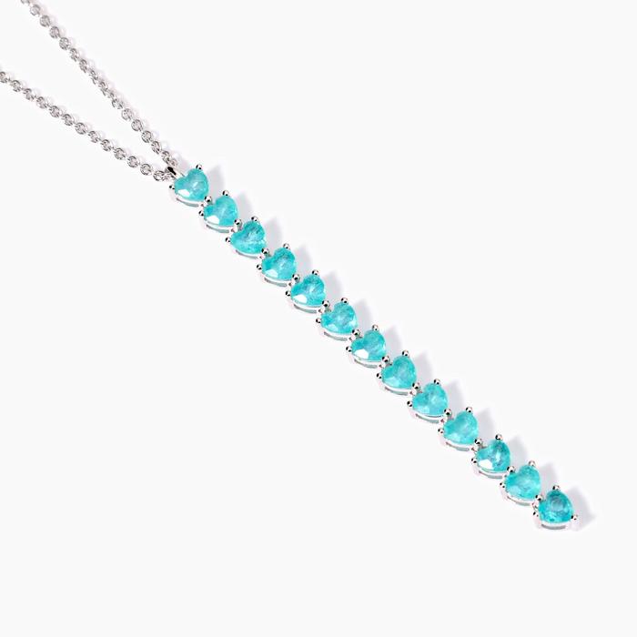 Girocollo con fusion stone glass azzurro Non Sarà Un'avventura
