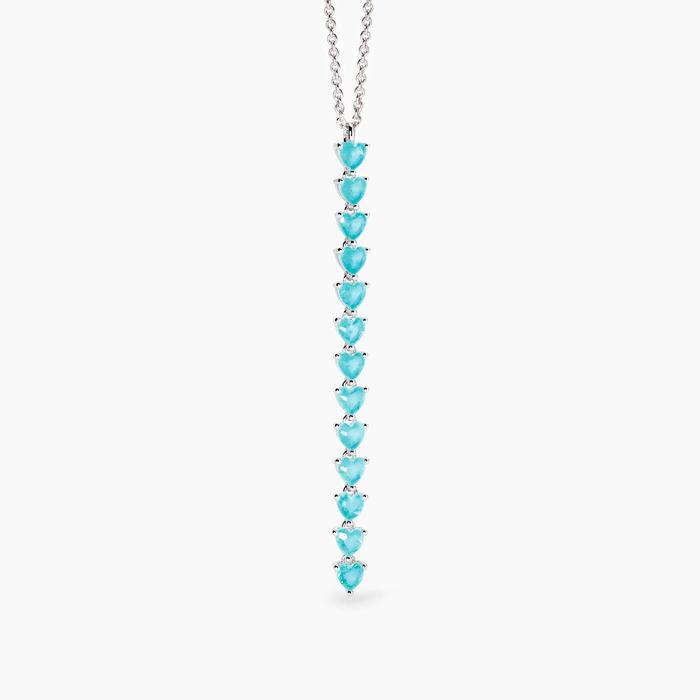 Girocollo con fusion stone glass azzurro Non Sarà Un'avventura