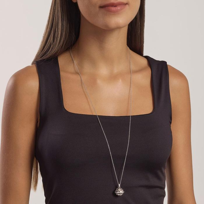Silver Necklace with Pendant Call Angels Made with Love
