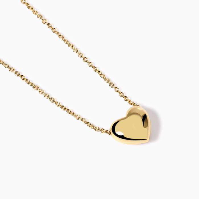 Girocollo placcato oro con cuore Feeling