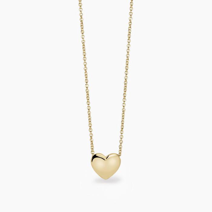 Girocollo placcato oro con cuore Feeling