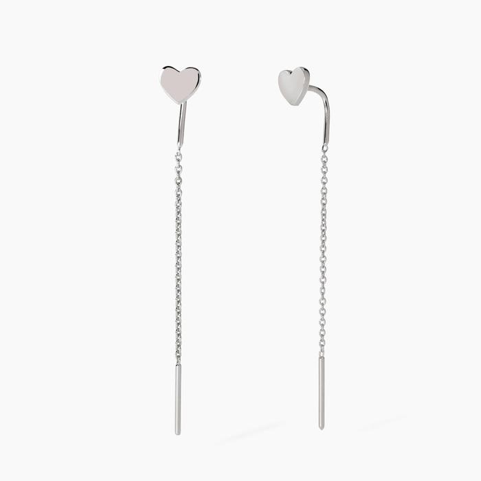 Orecchini pendenti con cuore Shiny