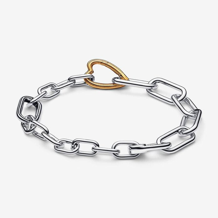 Bracelet à maillons connecteurs en forme de cœur Pandora ME