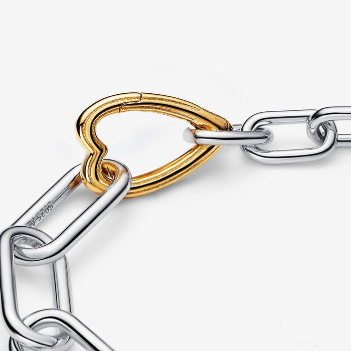 Bracelet à maillons connecteurs en forme de cœur Pandora ME