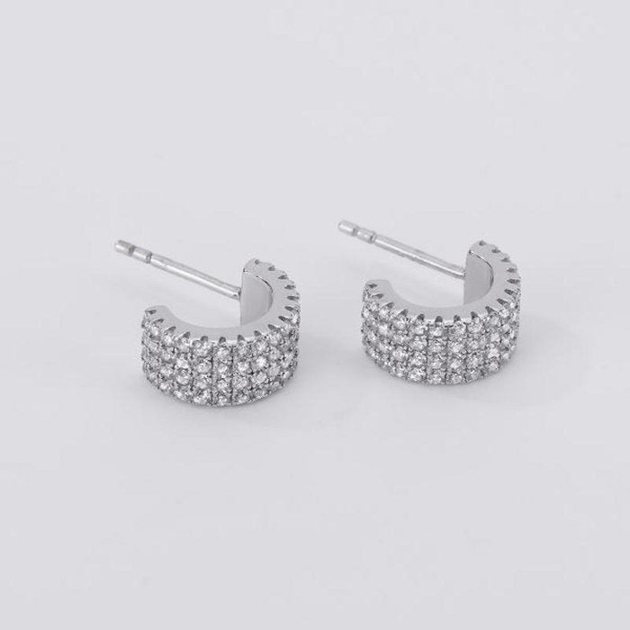 PAVÉ HOOP EARRINGS