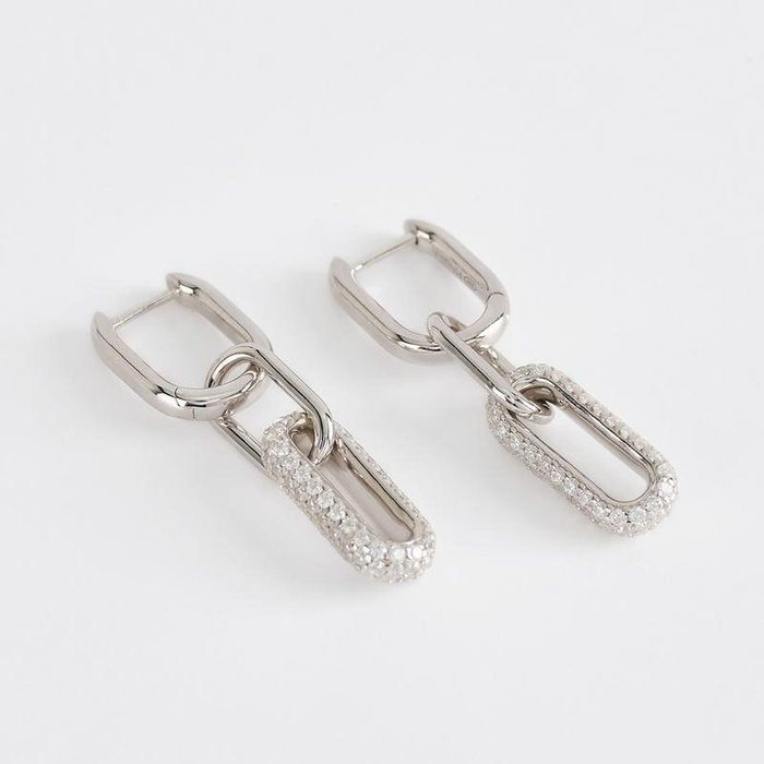 BOUCLES D'OREILLES EN ARGENT 925/