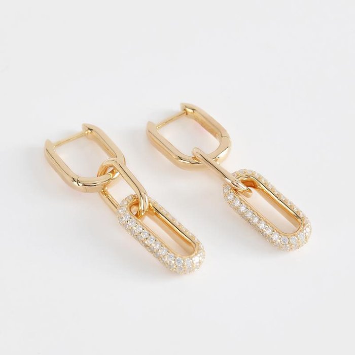 BOUCLES D'OREILLES EN ARGENT 925/
