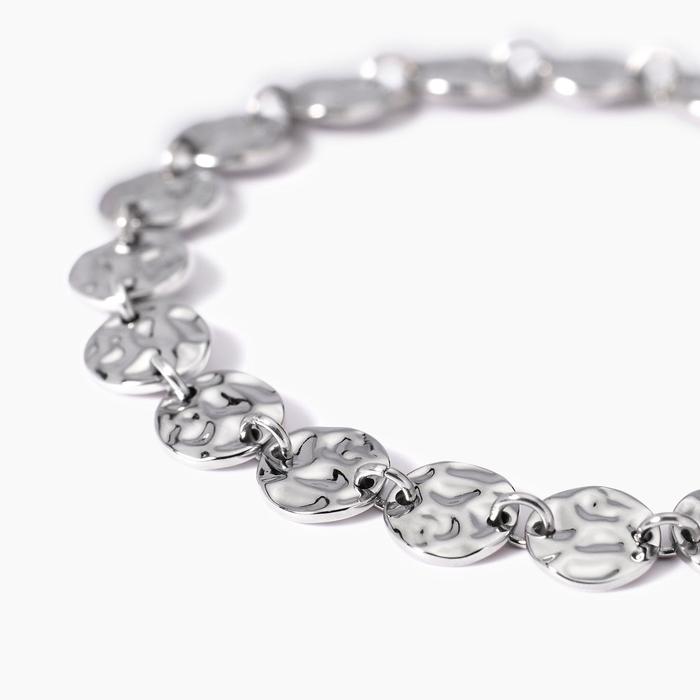 Bracelet with hammered effect rounds