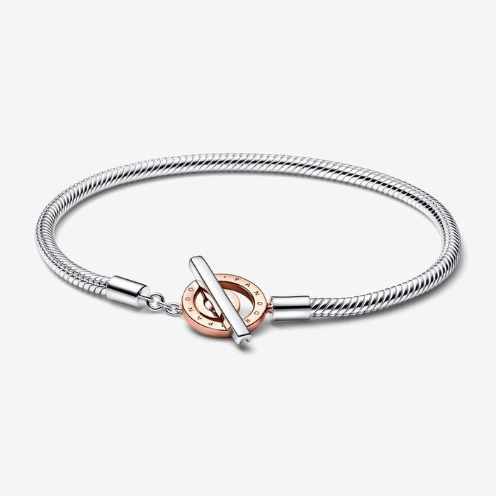 Bracciale con Chiusura a T e Cerchi