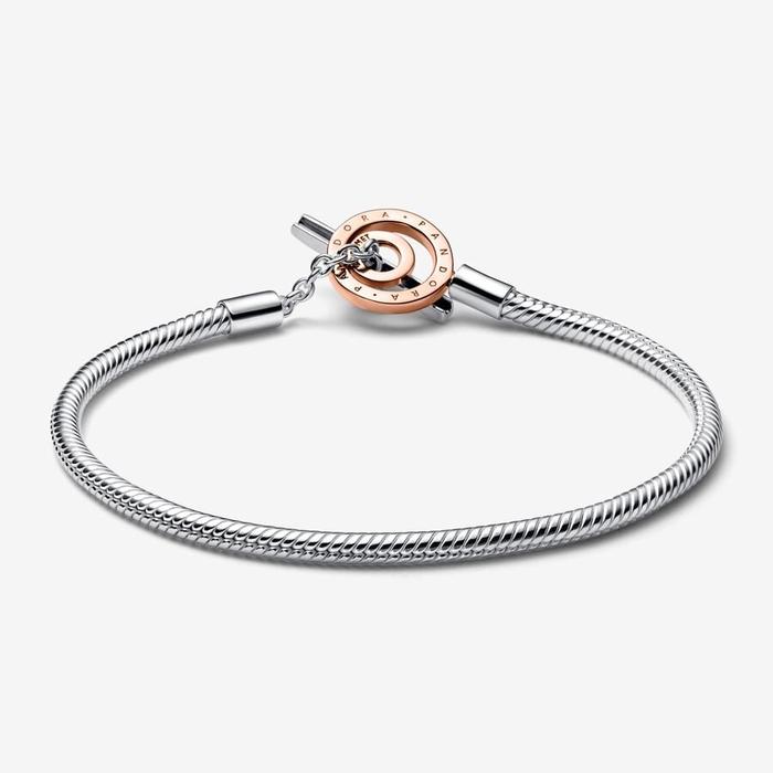 Bracciale con Chiusura a T e Cerchi
