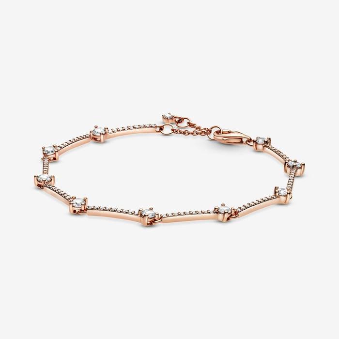 Rigid Bracelet with Stones