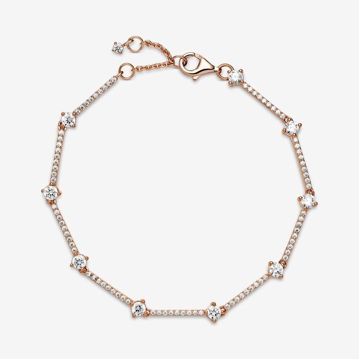 Rigid Bracelet with Stones