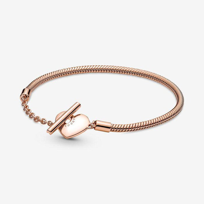 Bracelet with T-Clasp and Heart