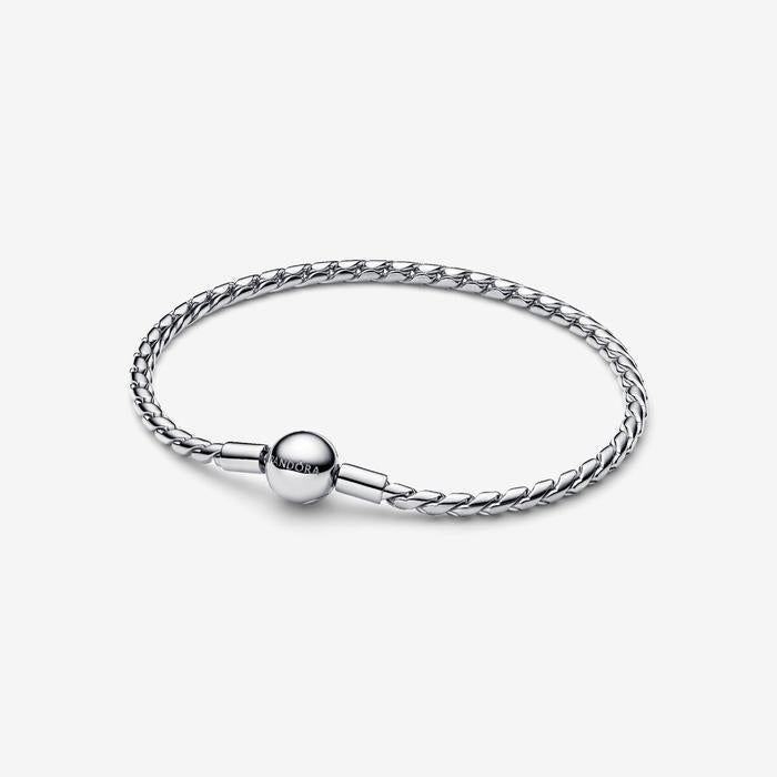 Bracciale Maglia Spiga con Chiusura a Sfera