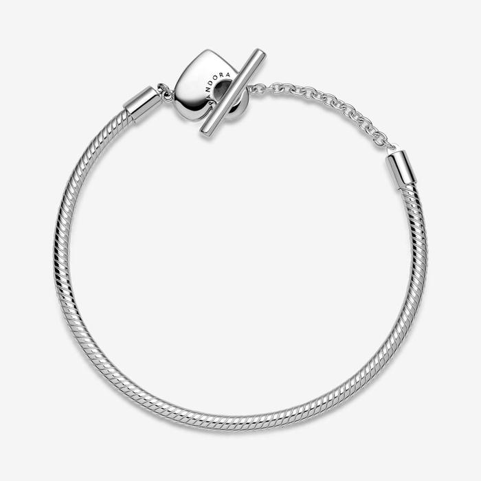 Bracciale con Chiusura a T e Cuore