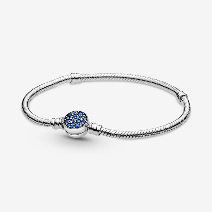Bracciale con Chiusura Pietre Blu