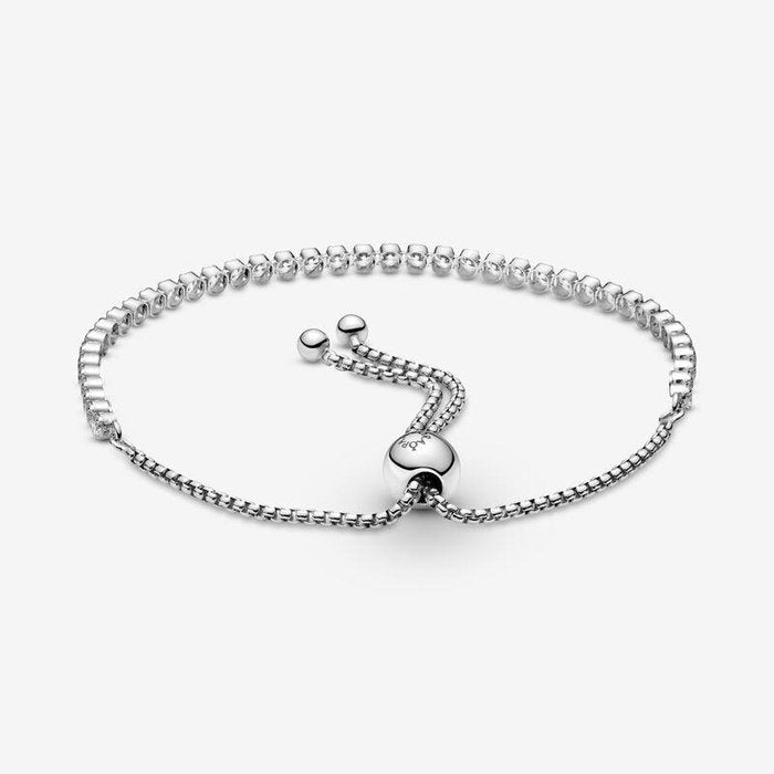 Bracciale tennis con chiusura regolabile